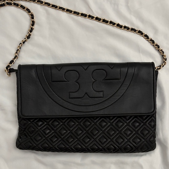 Tory Burch Handbags - Tory Burch Black Quilted Convertible Bag